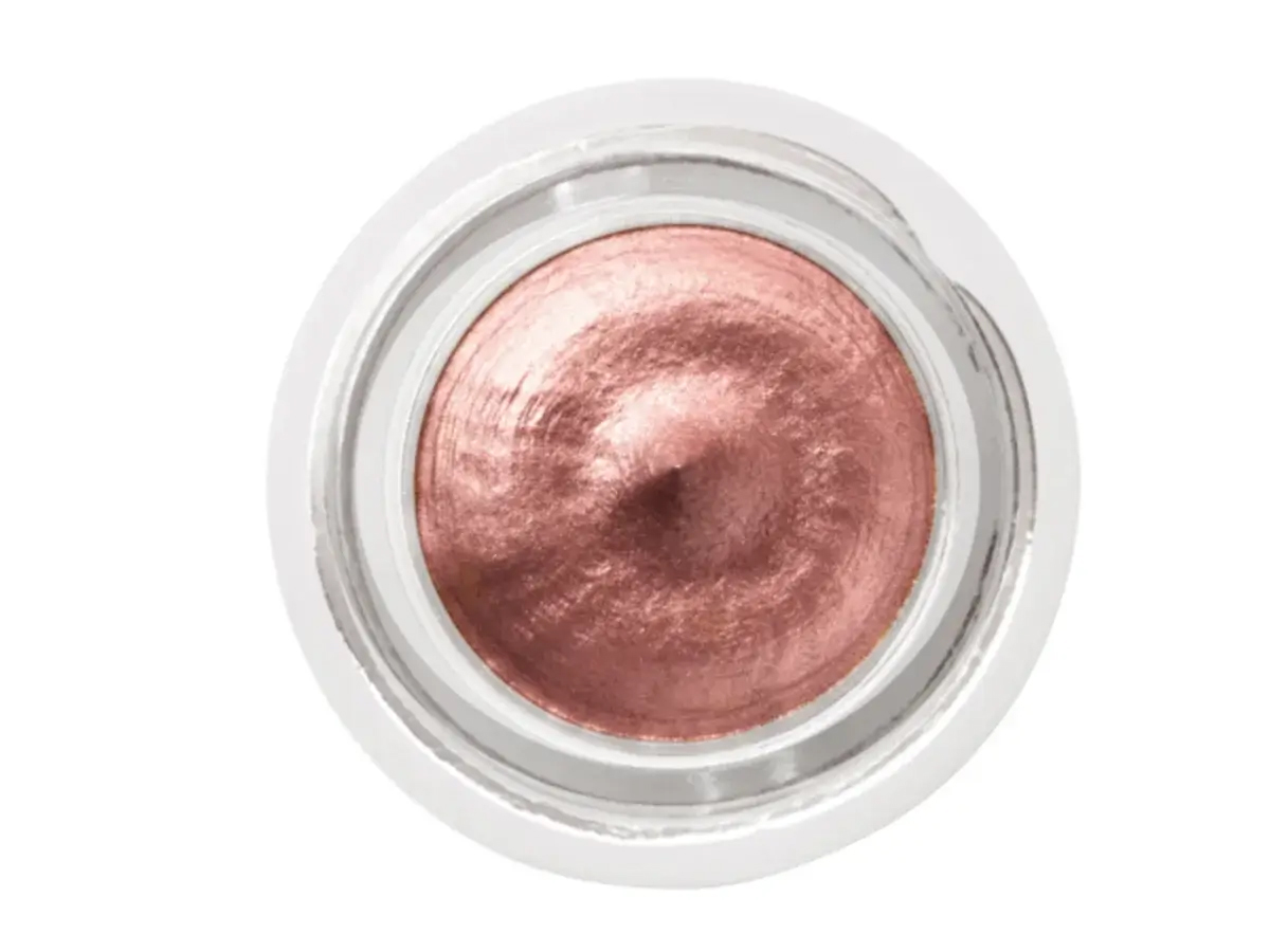 Charlotte's Eyes to Mesmerise cream eyeshadow in sparkling nude-pink shade Pillow Talk